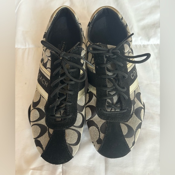 Coach Black and Gray Sneakers in size 7 - Picture 3 of 5